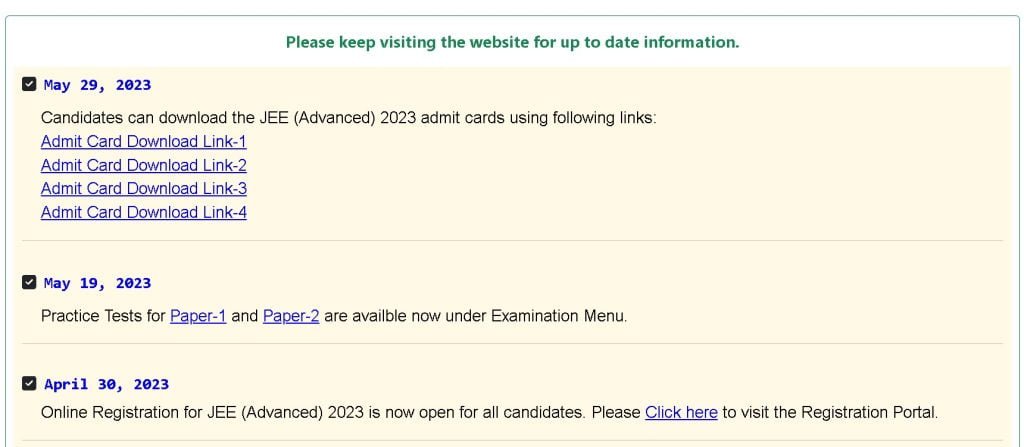 How to Download the JEE Advanced Admit Card