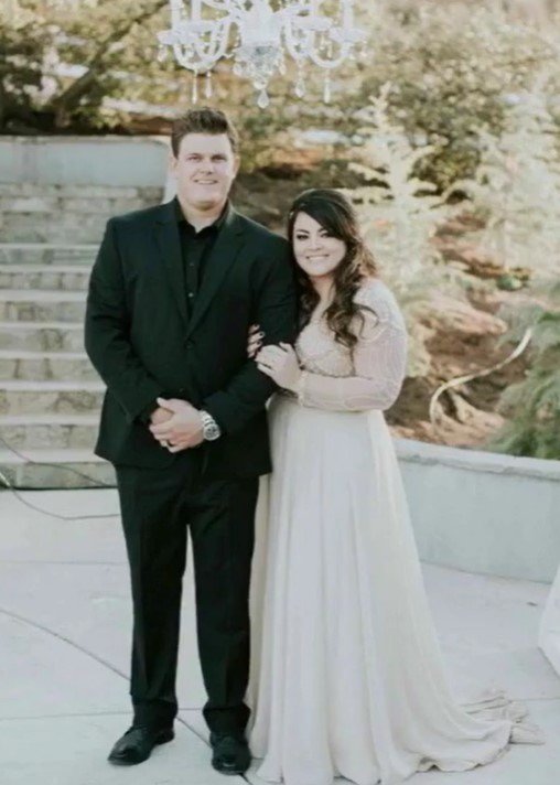 Taylor Fowler with her husband