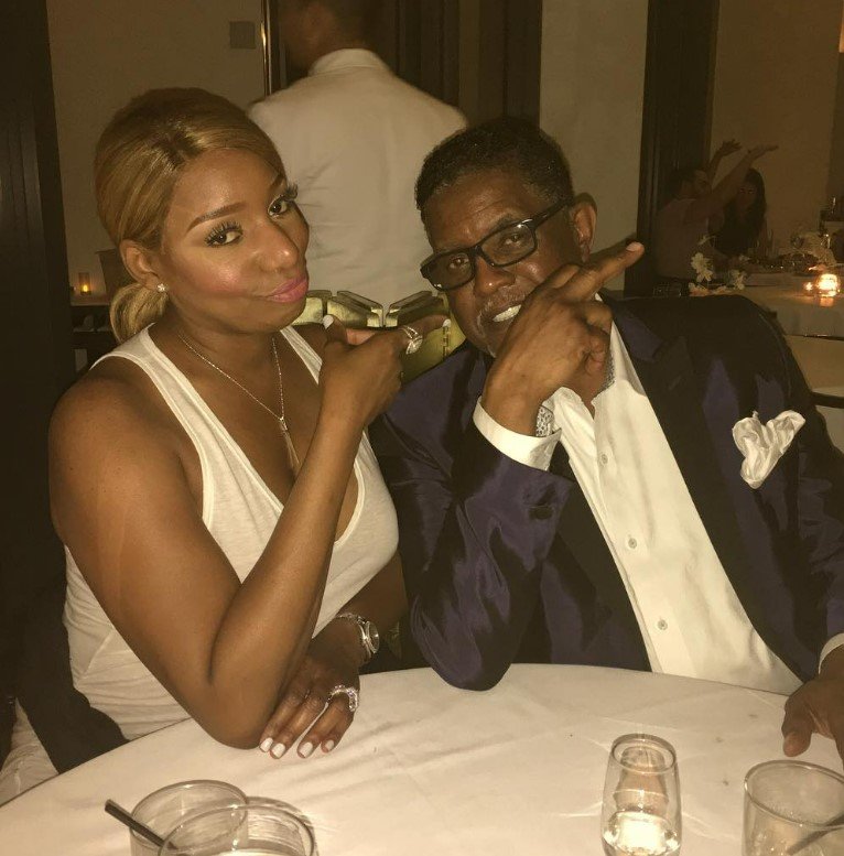 Gregg Leakes with his wife