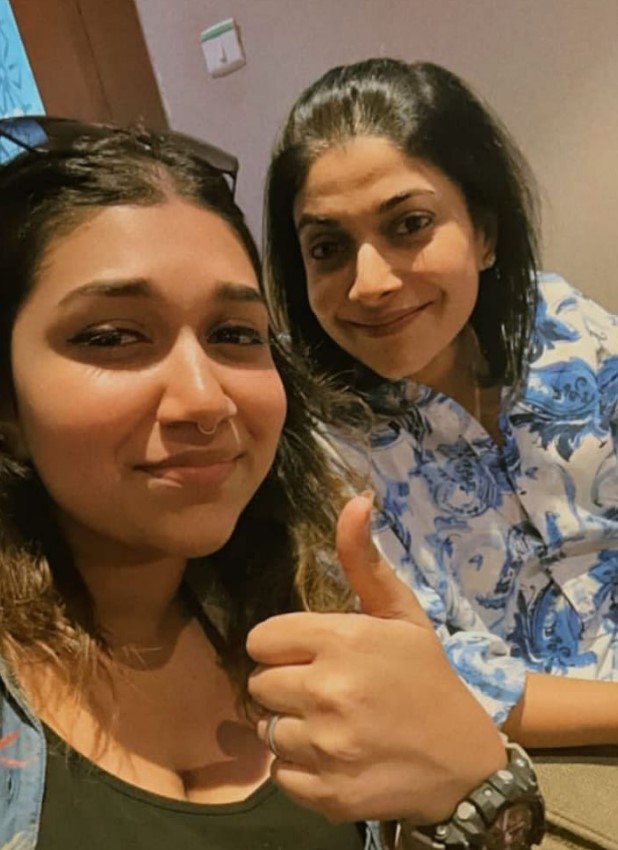 Priya Sudeep with her daughter